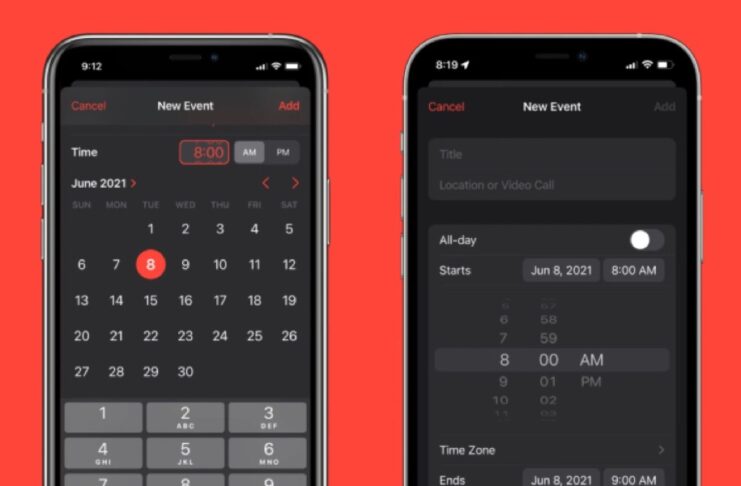 Su iOS 15 ritorna il selettore ore e minuti del passato