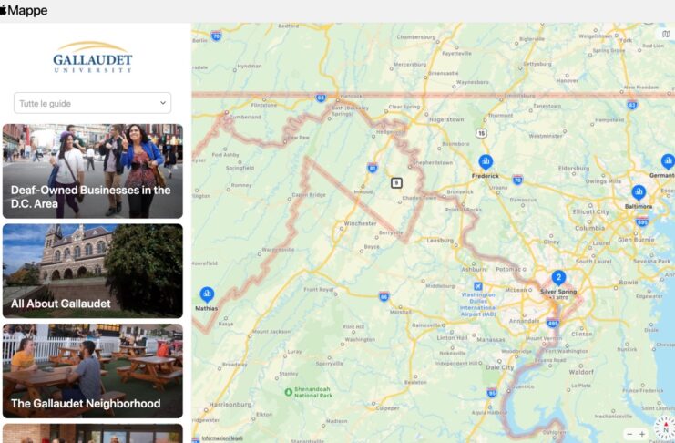 Apple e Gallaudet University lavorano a Mappe per non udenti