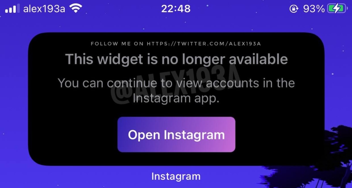 Instagram lavora al widget per cambiare account