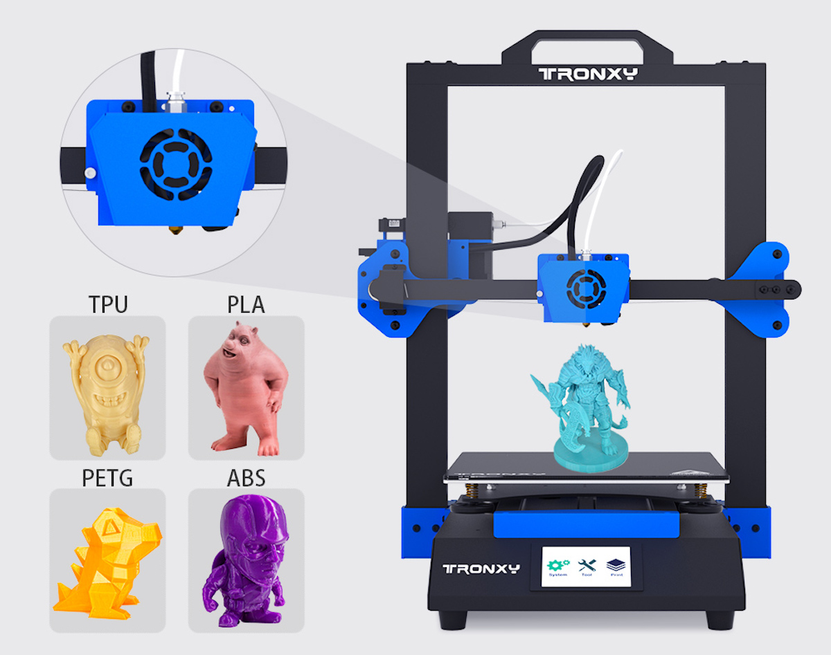 Tronxy XY-3 SE, in offerta la stampante 3D anche con due estrusori e incisore laser