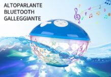 Musica e luci in piscina con Uekars BT601, l’altoparlante galleggiante con Bluetooth Bozza automatica