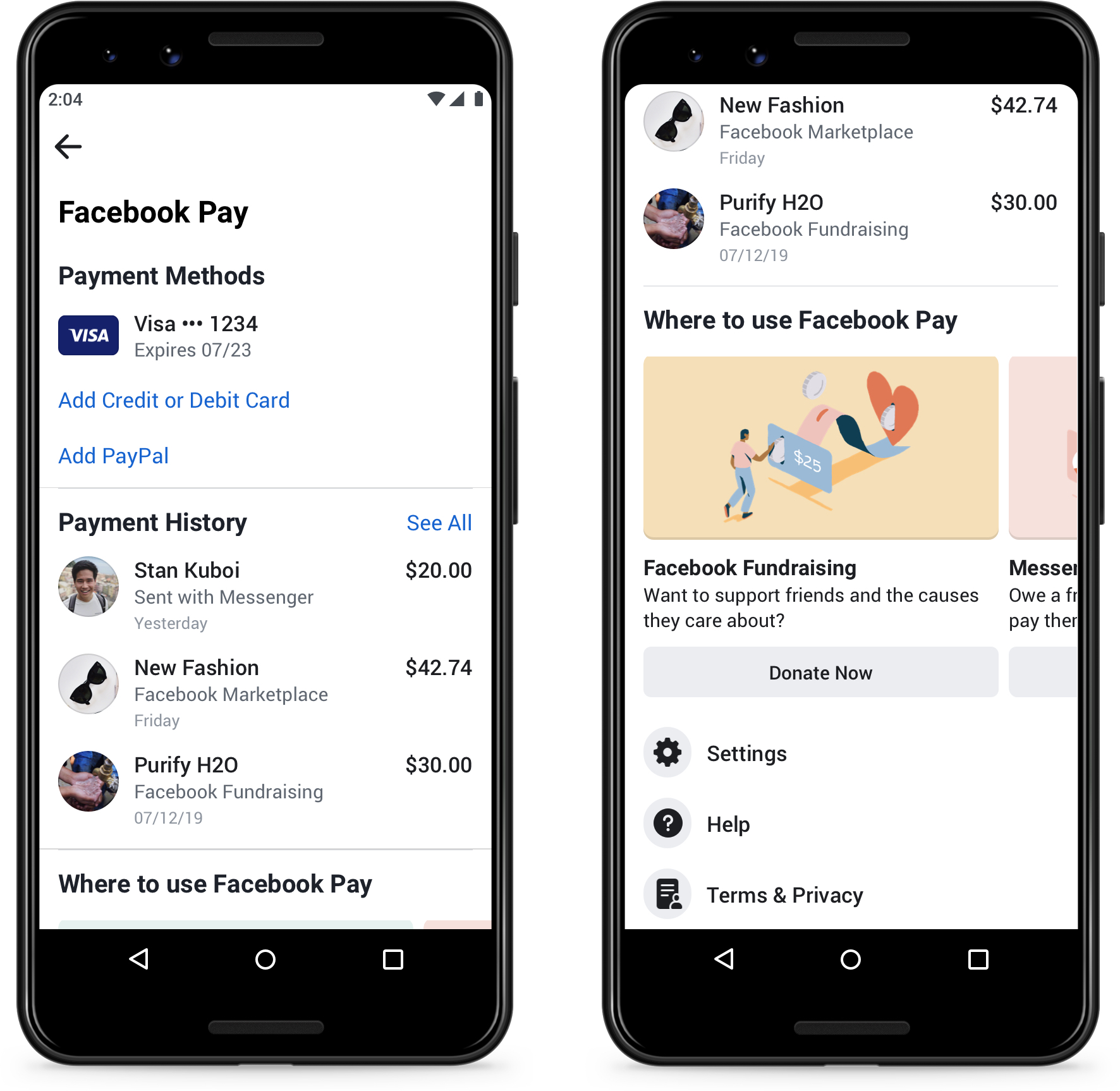I pulsanti Facebook Pay arriveranno nei negozi online ad agosto