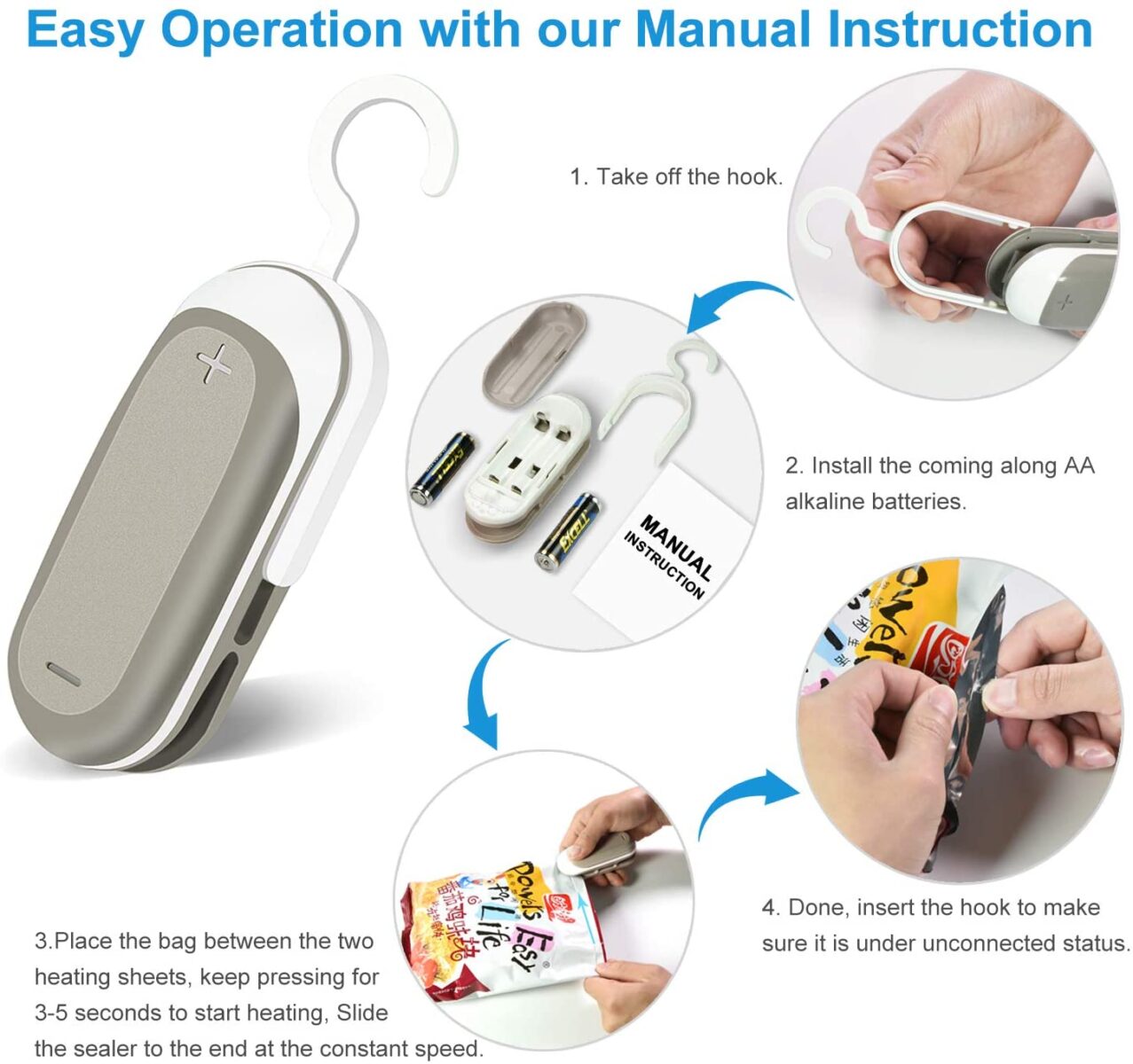 Su Amazon mini sigillatore smart portatile per sacchetti a soli 8.99€