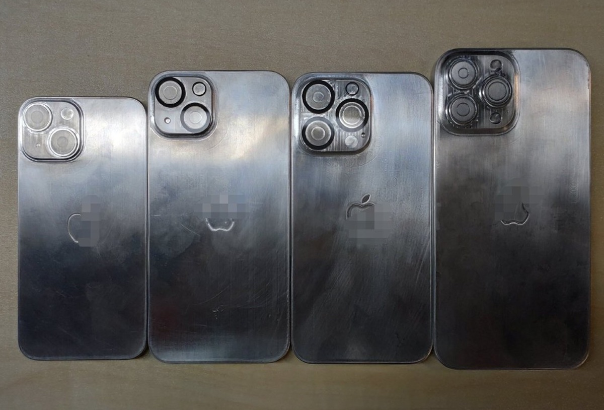iPhone 13, tutti i modelli degli stampi mostrati in foto