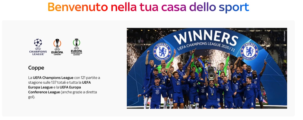 Partite calcio streaming, dove e come vedere Serie A, Champions League ed Europa League