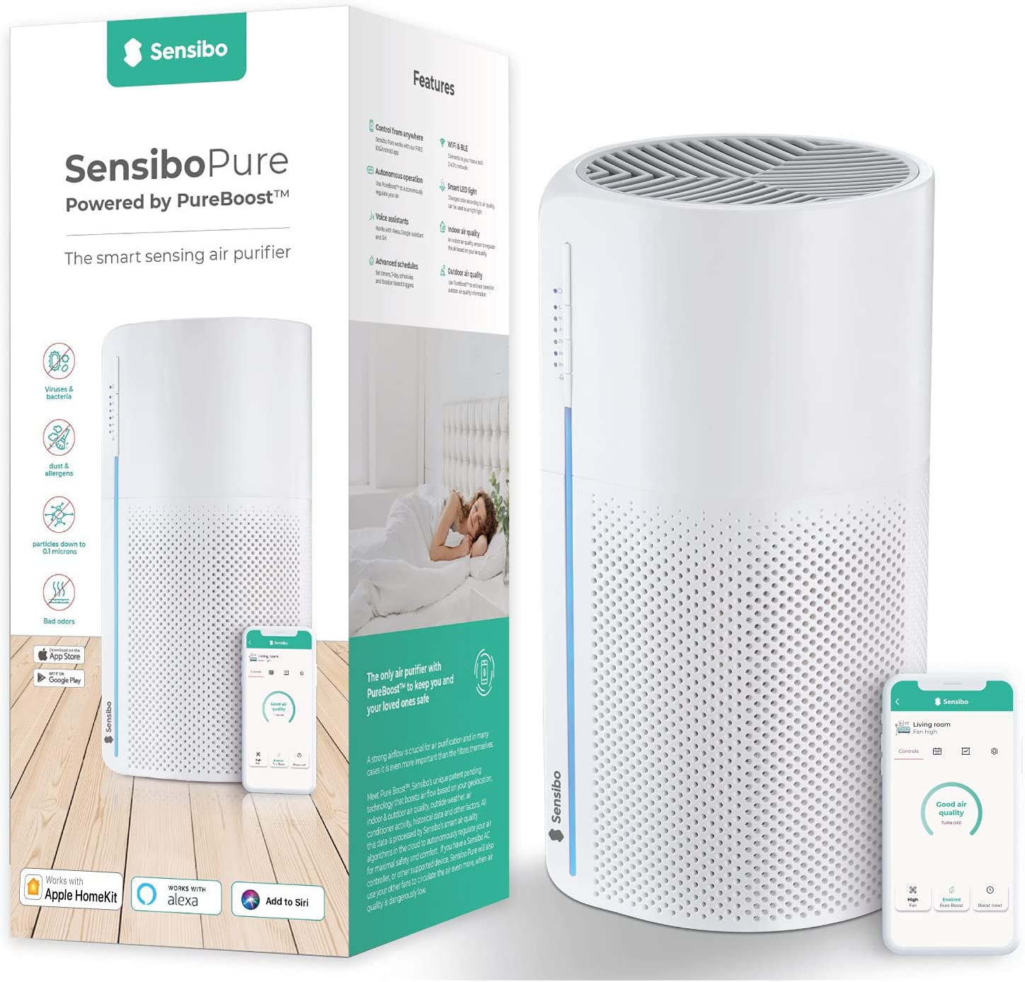 Sensibo PureSmart WiFi, il purificatore d'aria compatibile con HomeKit