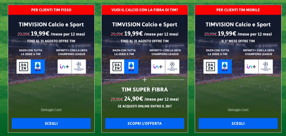 Partite calcio streaming, dove e come vedere Serie A, Champions League ed Europa League