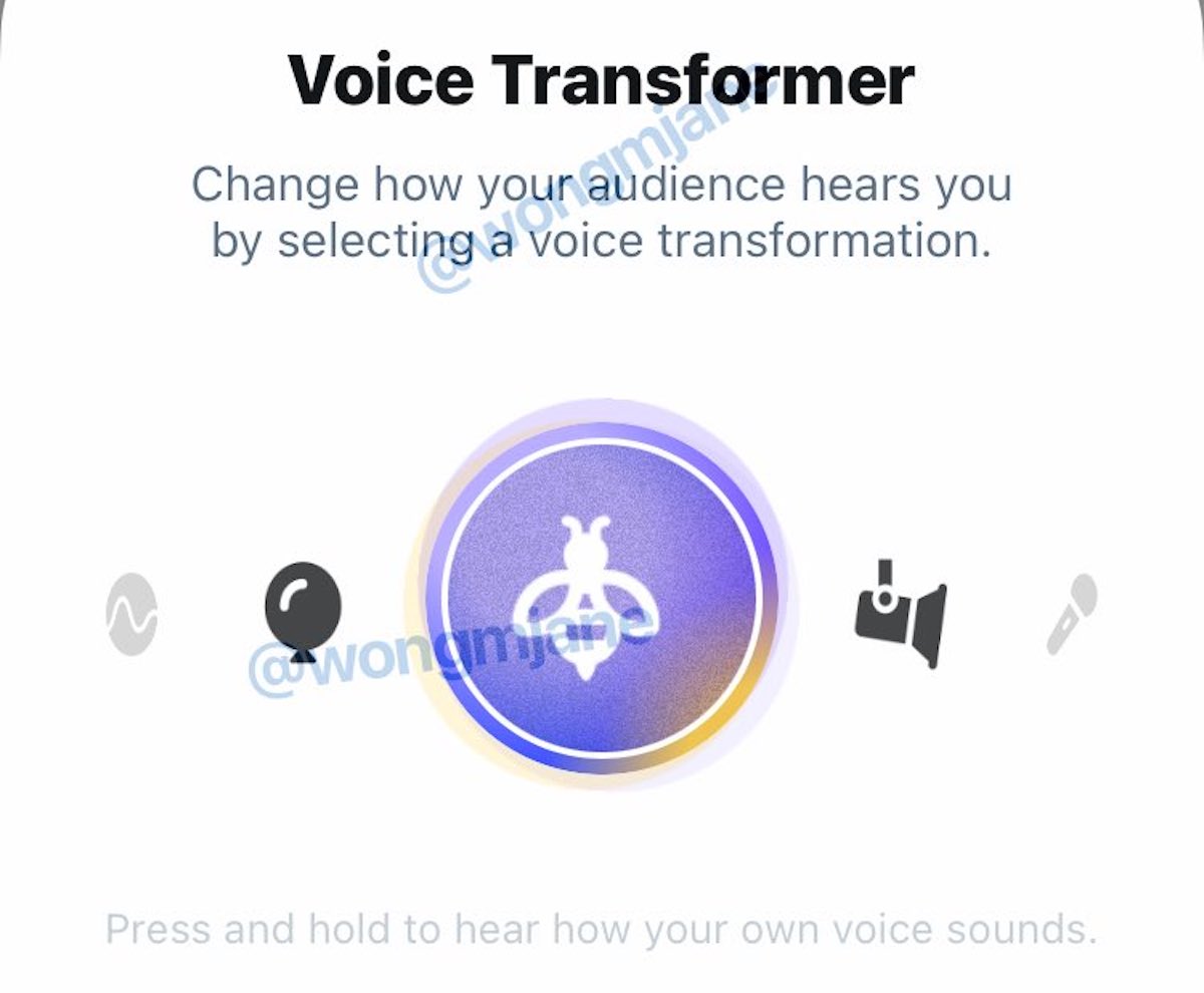 Twitter Spaces permetterà presto di manipolare il suono della voce
