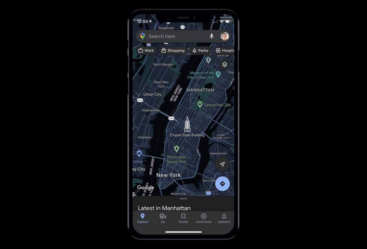 Google Maps per iOS ottiene la modalità oscura e altro ancora