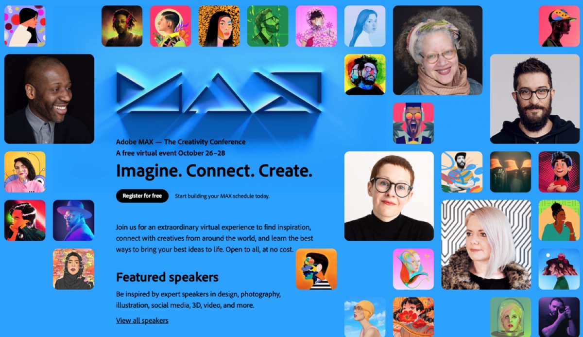 Adobe MAX 2021, la fiera della creatività è gratis per tutti
