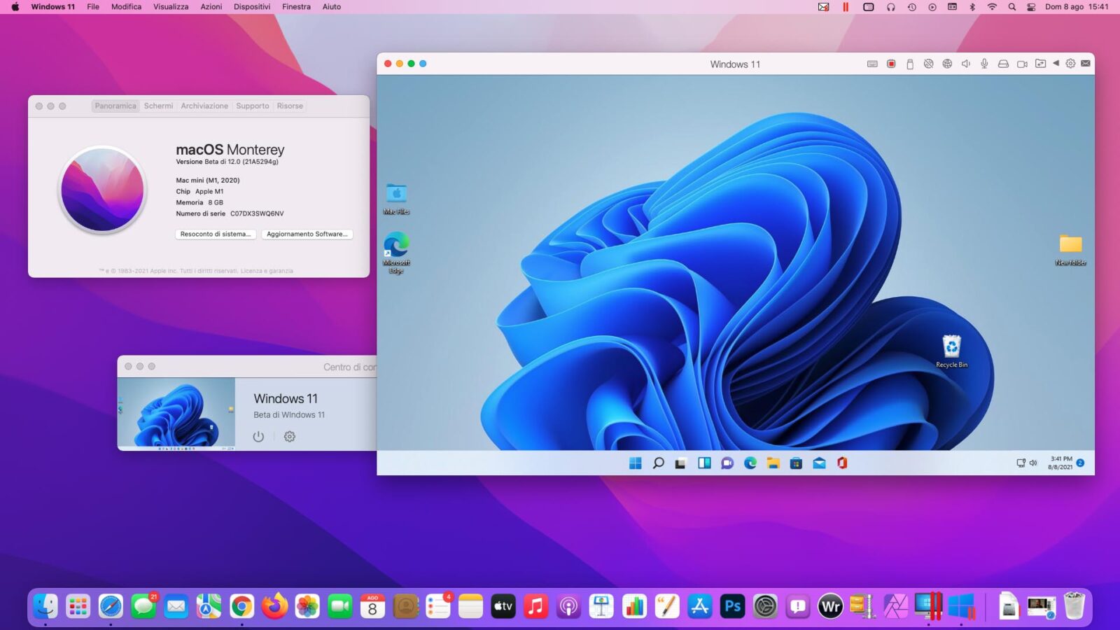 [EMBARGO] Parallels Desktop 17 per Mac per chip M1 e Intel, pronto per Windows 11 e macOS Monterey