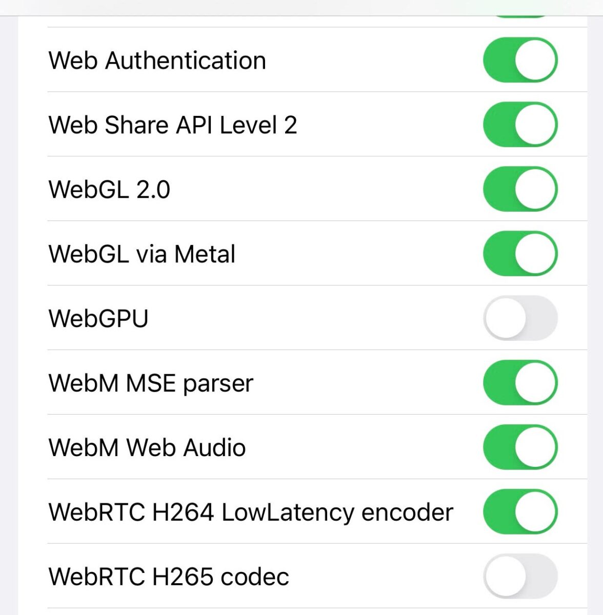 iOS 15 supporta il formato WebM Audio in Safari