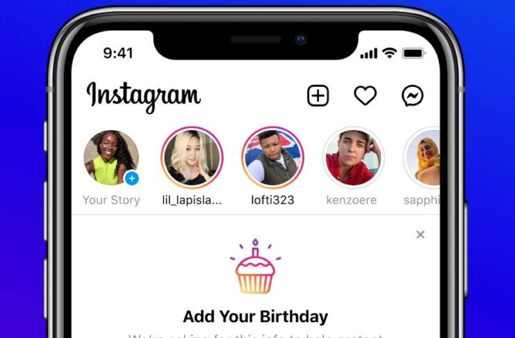 Instagram chiede il compleanno per continuare a usarlo