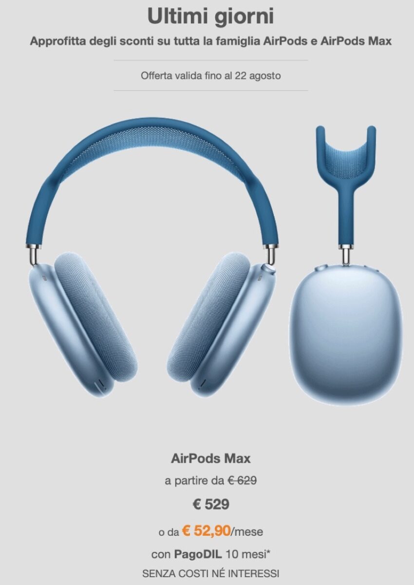 Juice sempre aperti in agosto, sconti su iPhone 12 e AirPods
