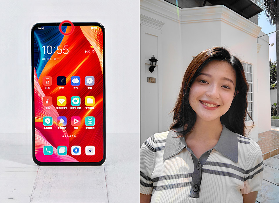 La nuova camera OPPO sotto schermo è potenziata dall’intelligenza artificiale oppo fotocamera schermo