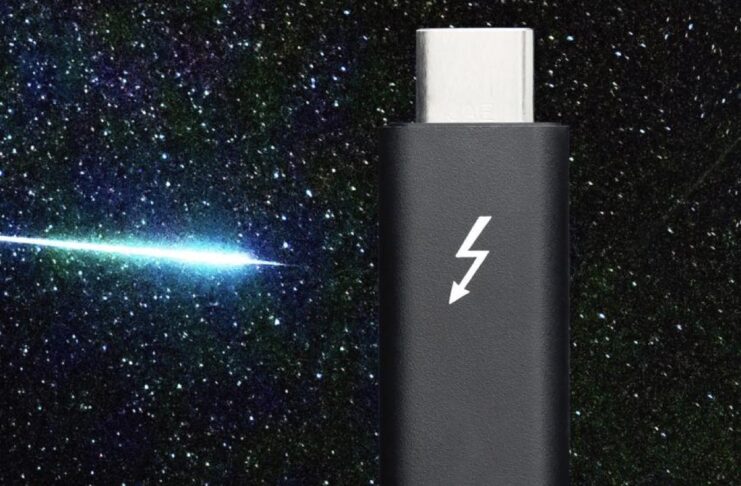 Riferimenti a Thunderbolt 5 in una slide di Intel