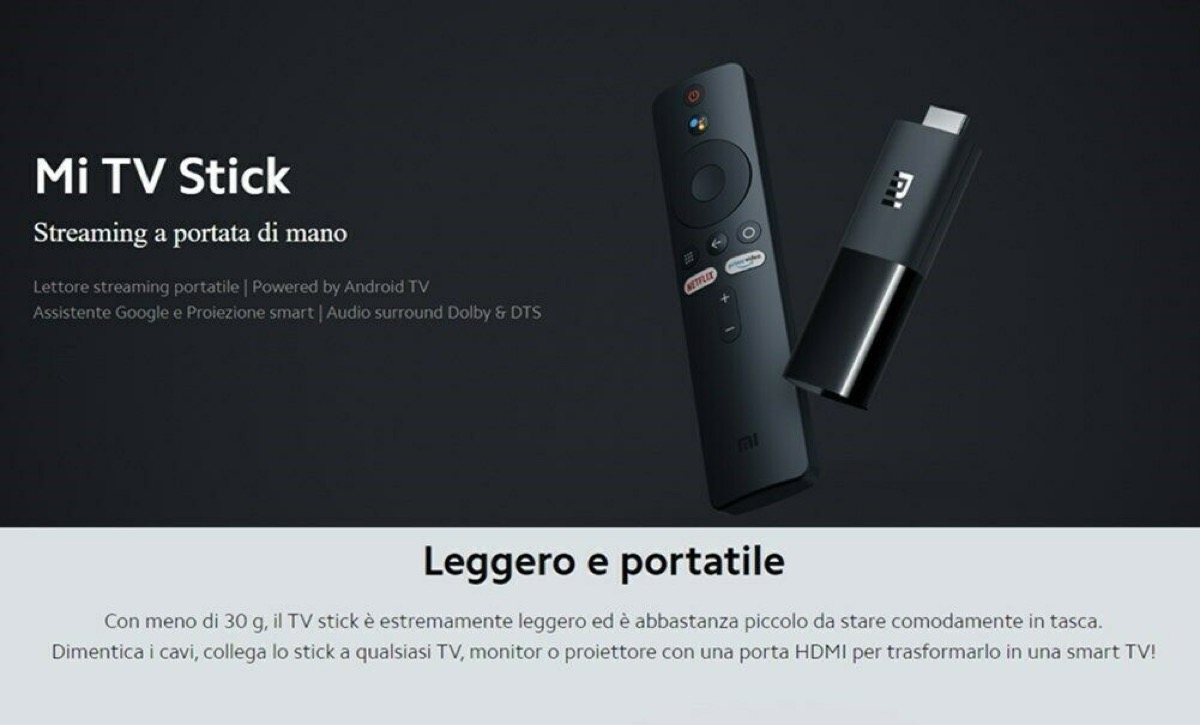Xiaomi TV Stick, l’Android TV per vedere la Serie A a 33 euro su eBay