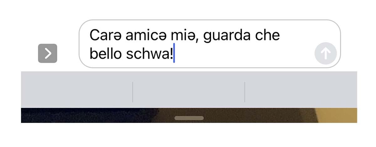 iOS 15 ora permette di digitare lo schwa (ə)