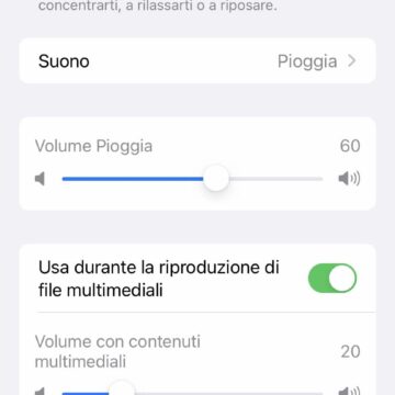 iOS 15, come usare i suoni di sottofondo