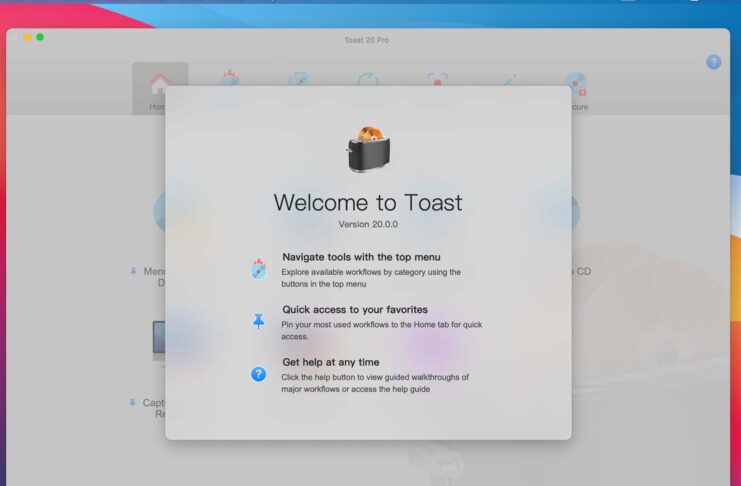 Disponibile Roxio Toast 20, software Mac per masterizzare CD/DVD e convertire video