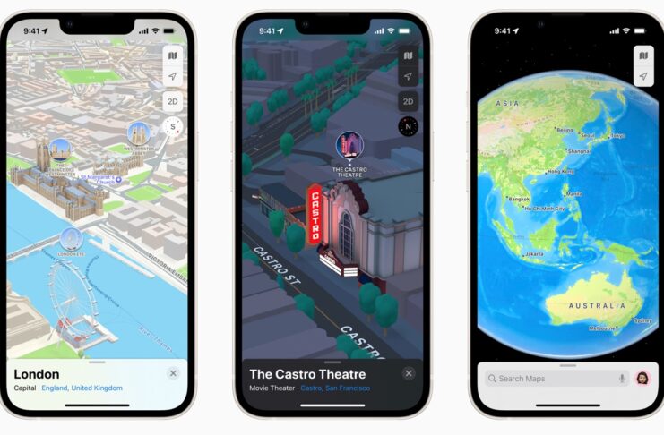 Apple Mappe porta la vista 3D delle città e non solo