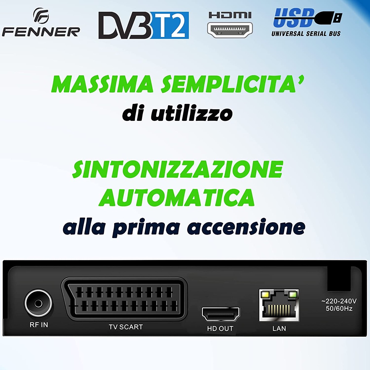 Solo 23,90 euro per il decoder DVB-T2 con YouTube
