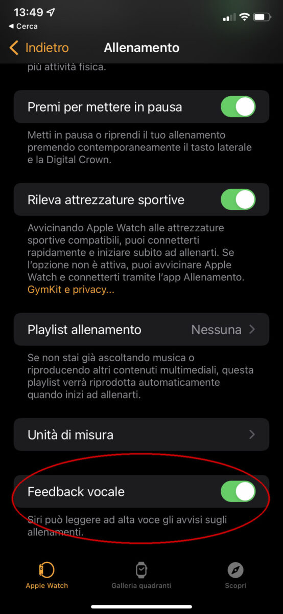 Apple Watch, come disattivare gli avvisi vocali con sugli allenamenti Apple Watch, come disattivare gli avvisi vocali con sugli allenamenti