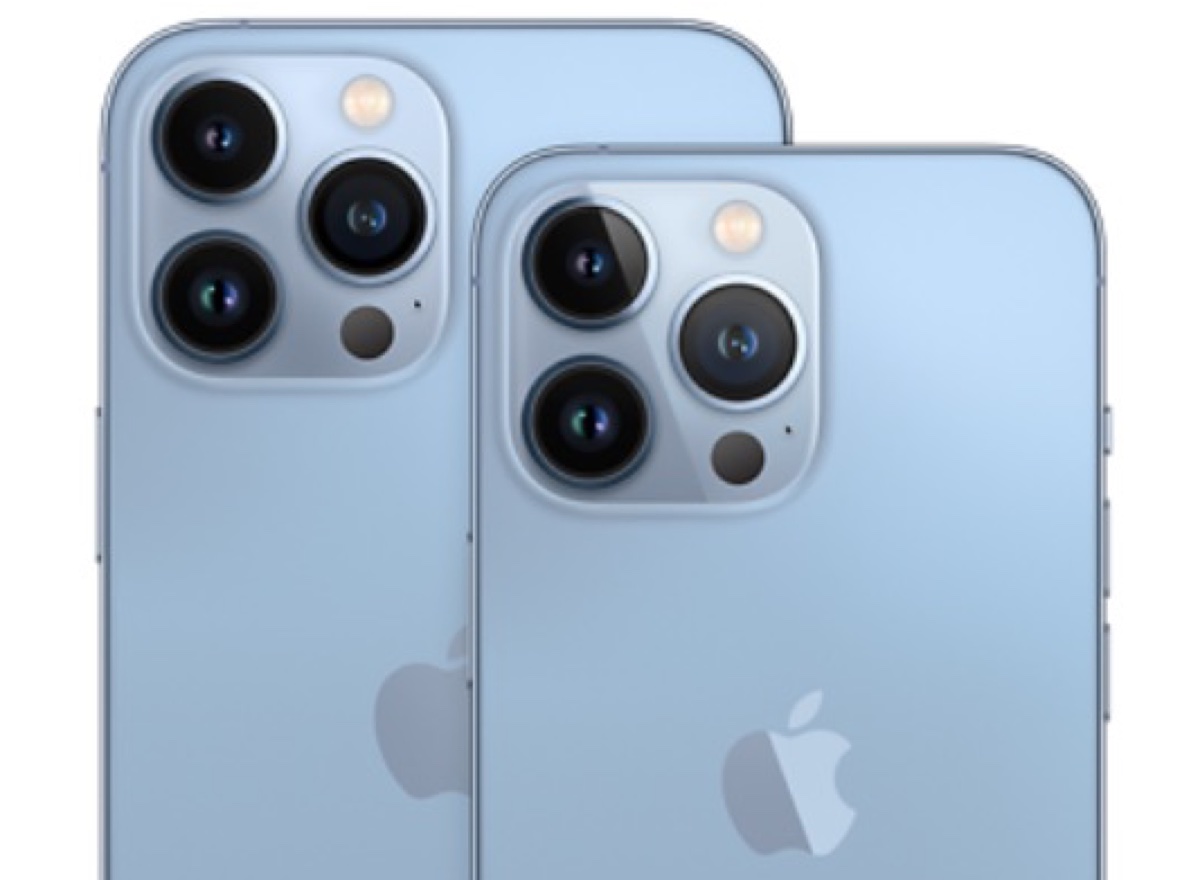 Le fotocamere di iPhone 13 Pro e Max sono identiche
