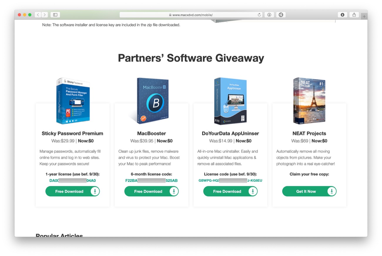5 software mac gratis
