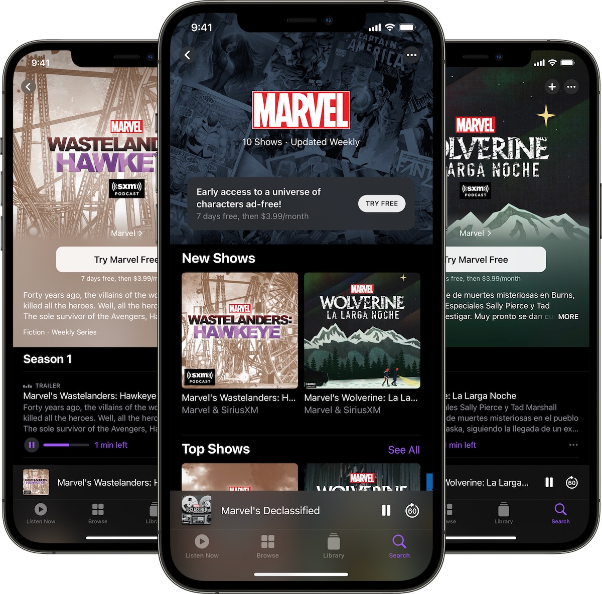 Il canale Marvel arriva sui Podcast di Apple con abbonamento premium