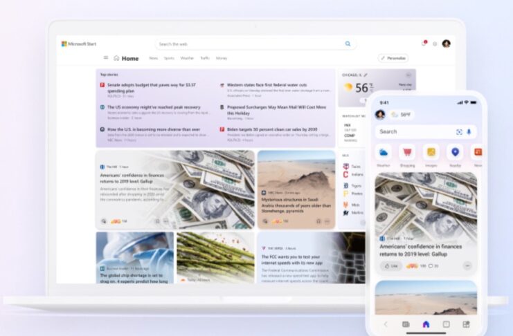 Microsoft lancia il feed di notizie Start