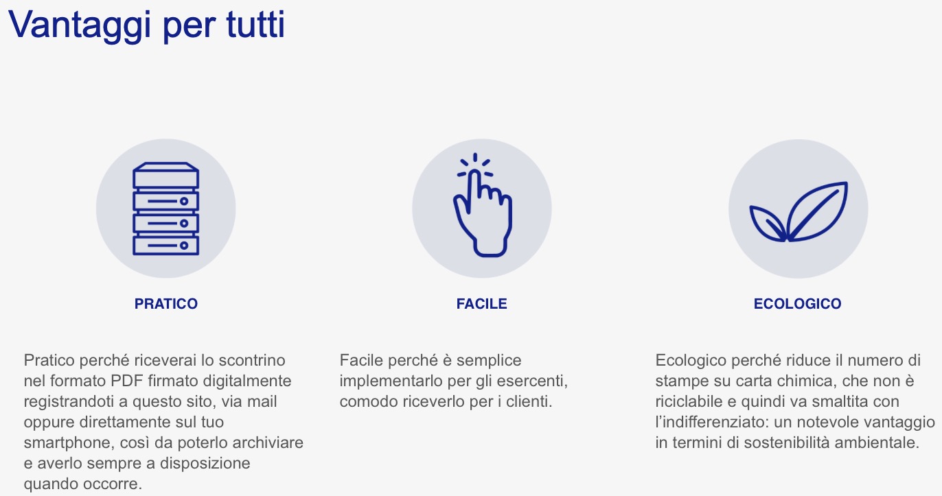 Lo scontrino digitale Smart Epson vale come quello cartaceo