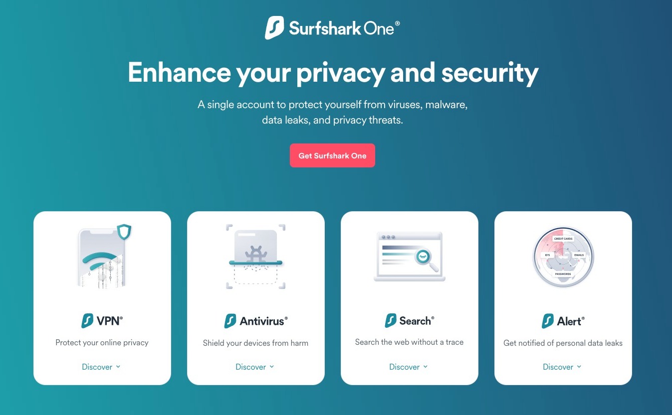 Surfshark, la VPN con l’antivirus vi protegge online a soli 2€