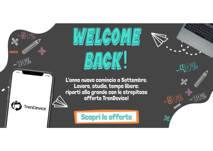 Su TrenDevice l’anno nuovo comincia a Settembre con gli Sconti Welcome Back su iPhone, iPad e Mac Ricondizionati