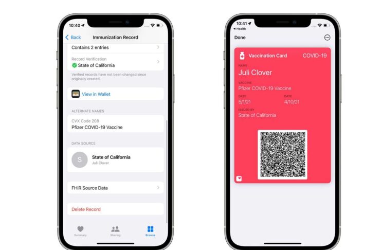 Nella beta 1 di iOS 15.1 di serie nel sistema la funzione per aggiungere il Green Pass nel Wallet