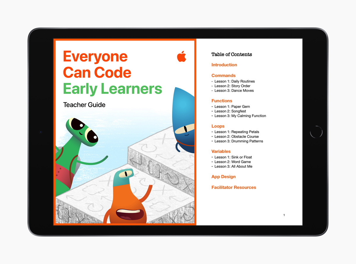 Apple rilascia nuove guide e risorse per imparare a programmare