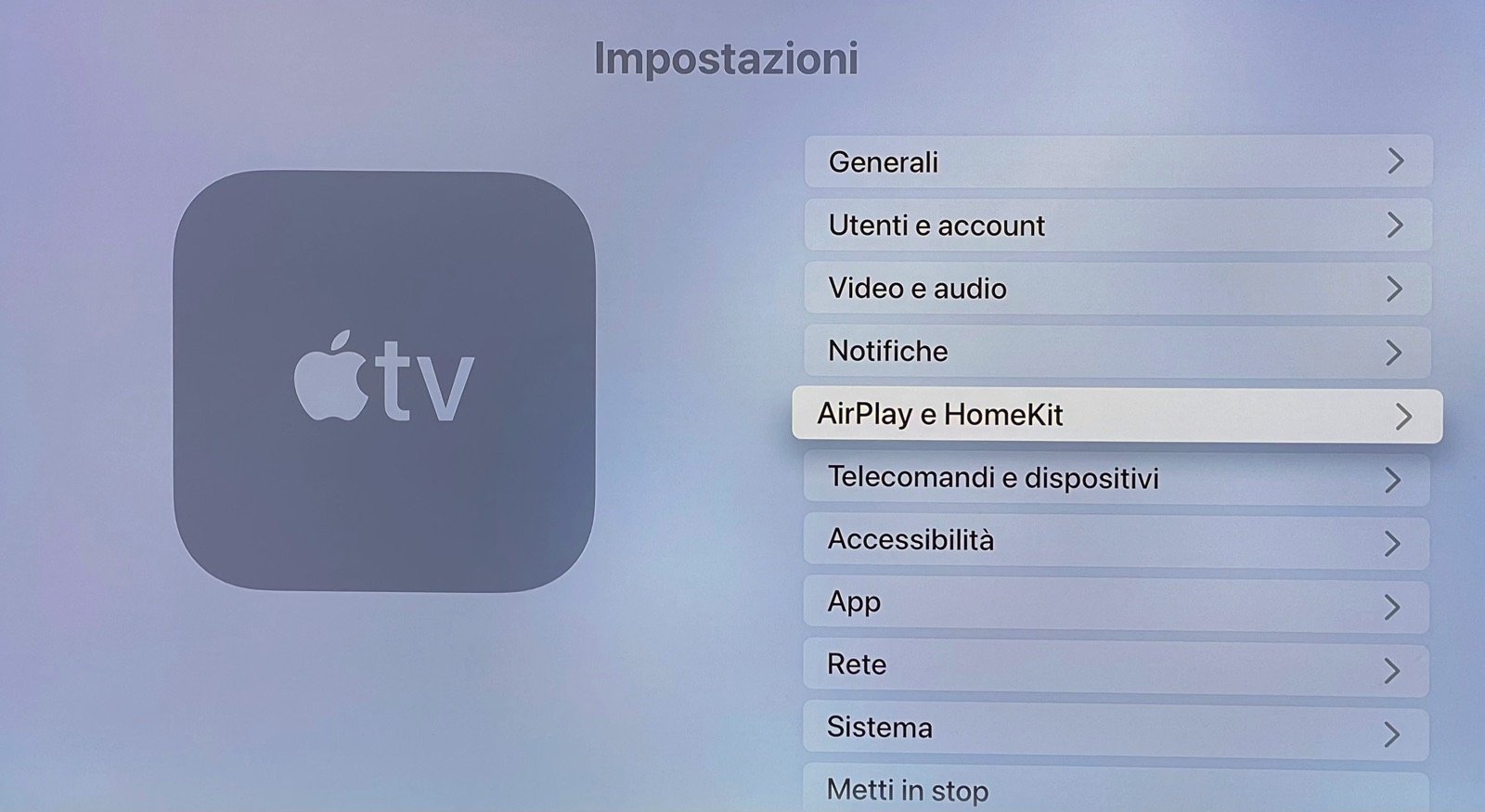 Come far apparire gli avvisi delle telecamere Homekit su Apple TV 