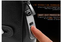 La borsa in pelle con l’impronta digitale è in offerta a 54 euro borsa impronta digitale3