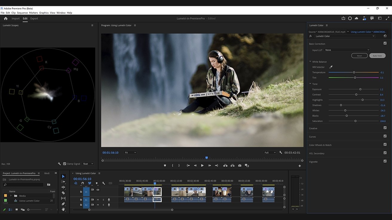 Adobe, la funzione Auto Tone nella beta di Premiere Pro