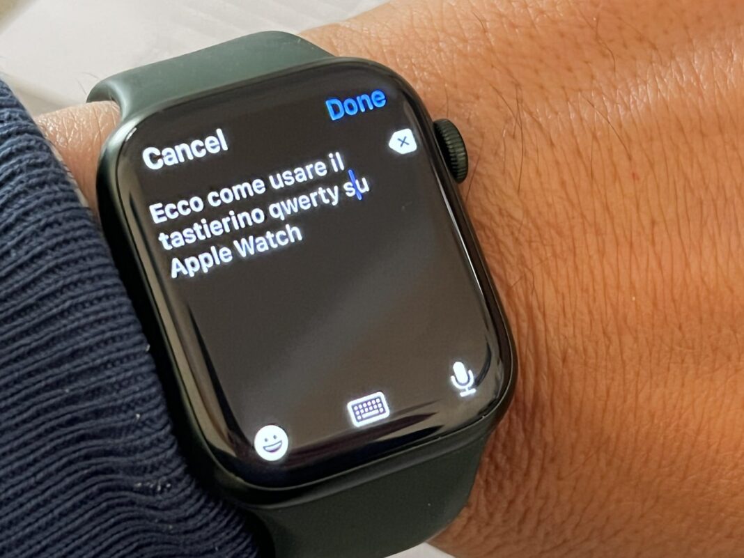 Apple Watch 7, come attivare e usare la tastiera QWERTY