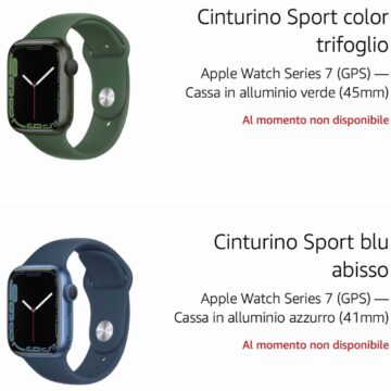 Apple Watch 7, i listini svelano le configurazioni di lancio
