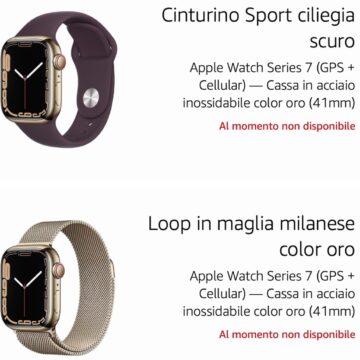 Apple Watch 7, i listini svelano le configurazioni di lancio