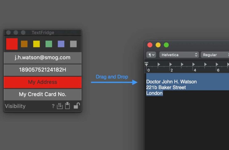 TextFridge 3.1, la finestra fluttuante per incollare al volo testi ricorrenti nelle app del Mac