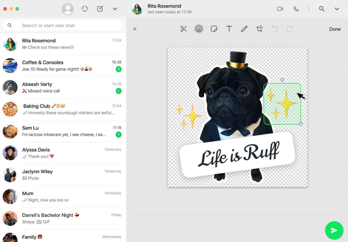 WhatsApp web offre Sticker Maker per creare adesivi