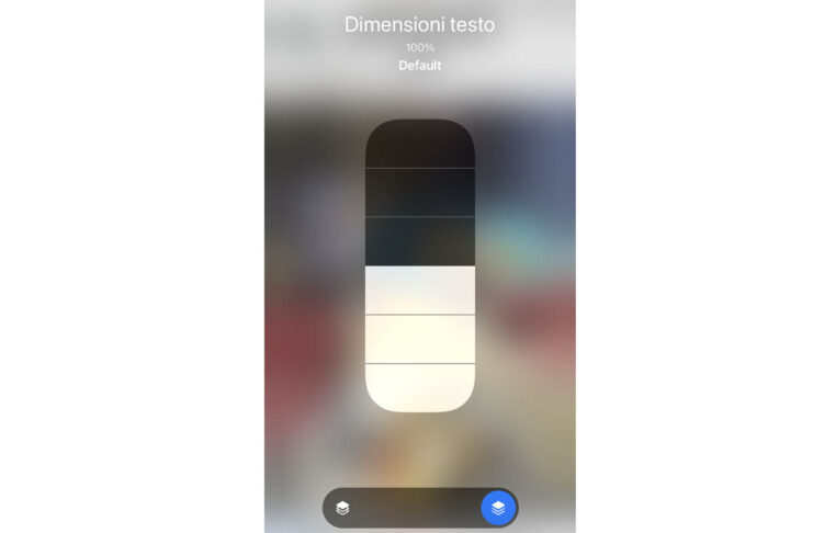 iPhone, come ingrandire il testo visualizzato solo in determinate app