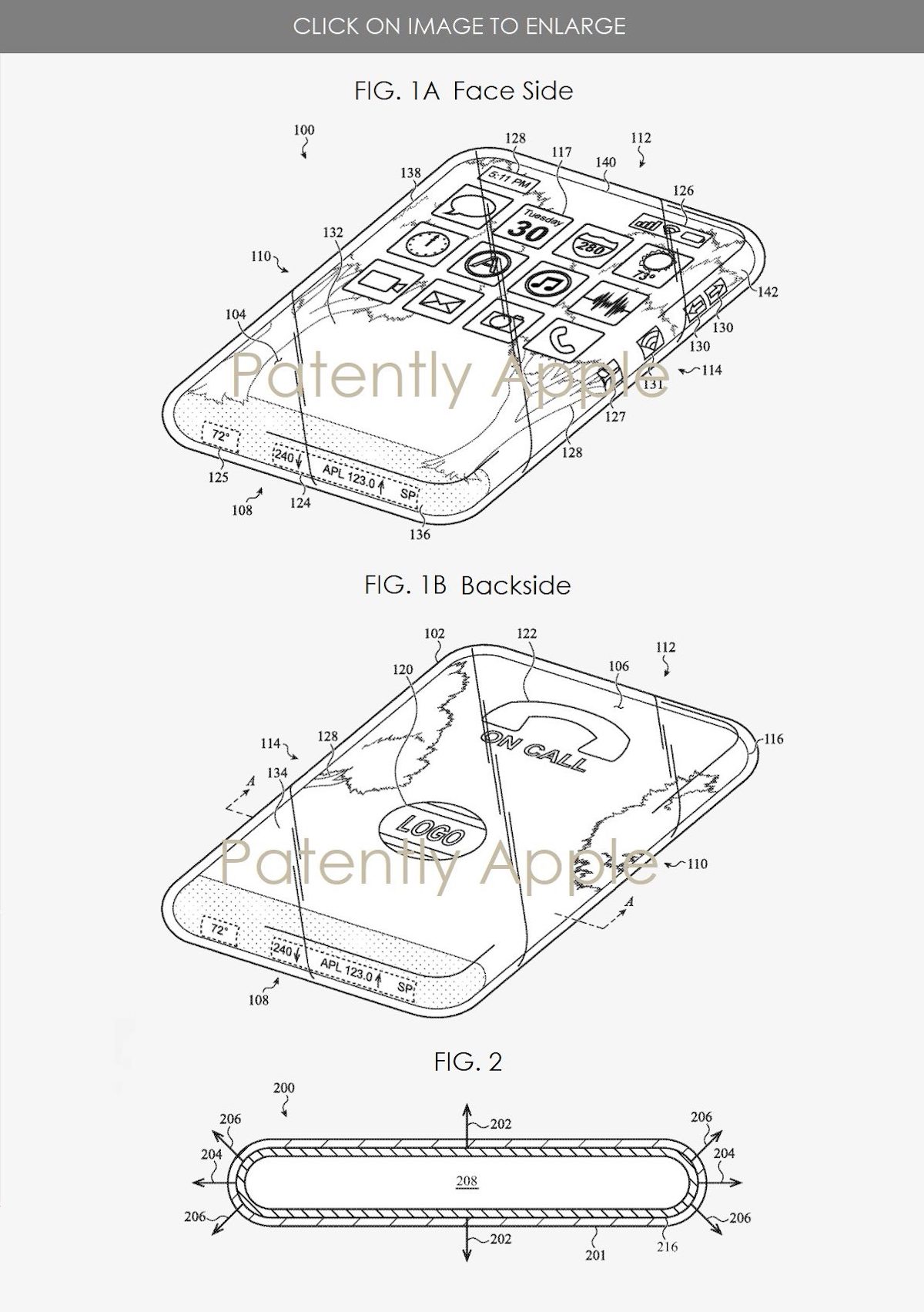 Apple brevetta l’iPhone tutto vetro