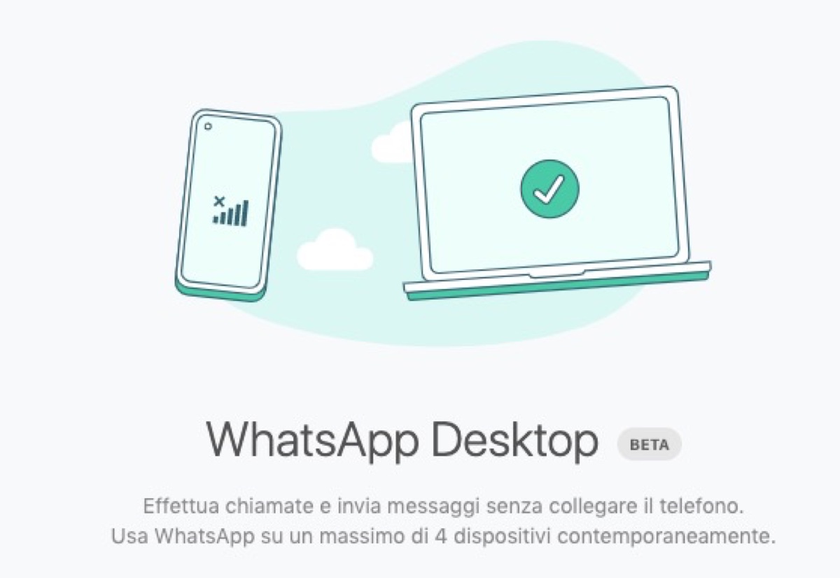 whatsapp beta senza telefono