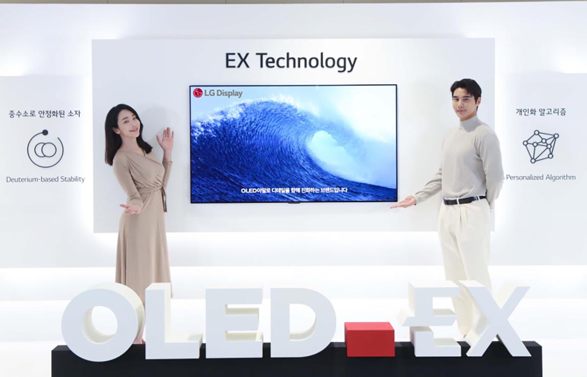 LG OLED EX, nuova generazione di pannelli più luminosi