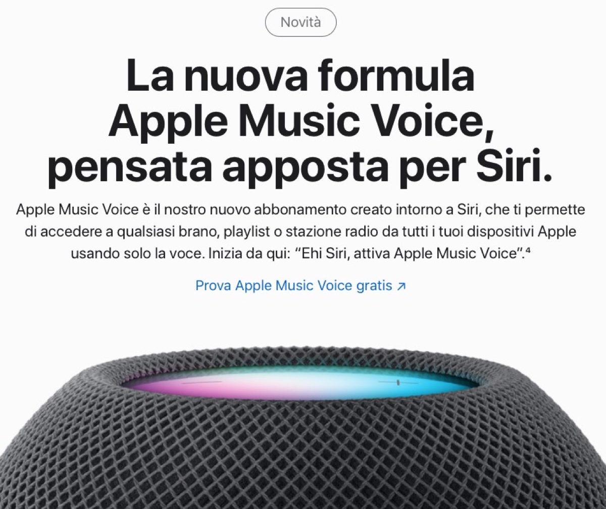 Apple Music Voice, come funziona il piano super economico