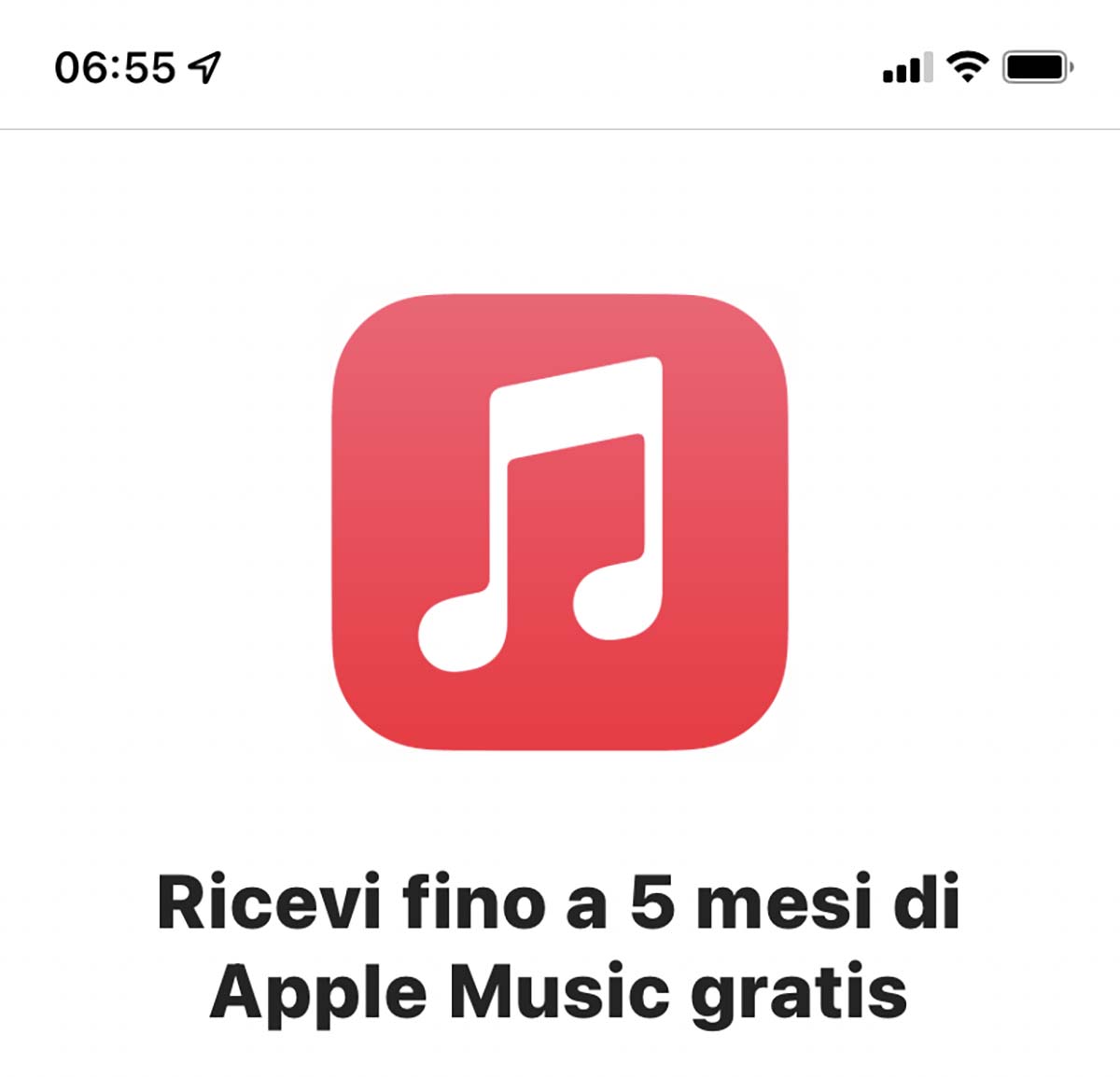 Shazam offre fino a 5 mesi di Apple Music gratis